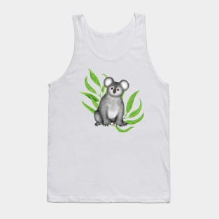 Cute Curious Koala Tank Top